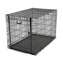 Ovation Single Door Crate with Up and Away Door (Color: Black, Size: 49.00" x 31" x 32.25")