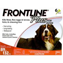 Flea Control Plus for Dogs And Puppies 89-132 lbs (Pack Size: 6 Pack, Dog Size: 89-132 lbs)