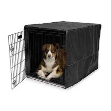 Quiet Time Pet Crate Cover (Color: Black, Size: 43" x 30" x 30")