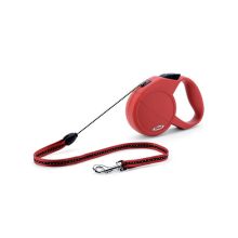 Explore Retractable Cord Leash (Color: Red, Size: Small (Up to 26 lbs.))