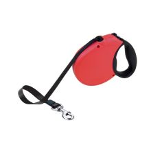 Freedom Softgrip Retractable Tape Leash 16 feet up to 110 lbs (Color: Red)