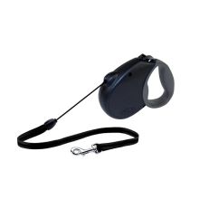 Freedom Softgrip Retractable Cord Leash 16 feet up to 44 lbs (Color: Black, Size: Medium (Up to 44 lbs.))