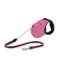 Freedom Softgrip Retractable Cord Leash 16 feet up to 44 lbs (Color: Pink, Size: Medium (Up to 44 lbs.))