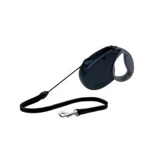 Freedom Softgrip Retractable Cord Leash 16 feet up to 26 lbs (Color: Black, Size: Small (Up to 26 lbs.))