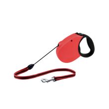 Freedom Softgrip Retractable Cord Leash 16 feet up to 26 lbs (Color: Red, Size: Small (Up to 26 lbs.))