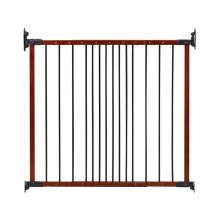 Designer Angle Mount Wall Mounted Safeway Pet Gate (Color: Cherry, Size: 28" - 42.5" x 31")
