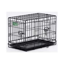 Dog Double Door i-Crate (Color: Black, Size: 18" x 12" x 14")
