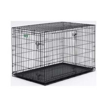 Dog Double Door i-Crate (Color: Black, Size: 24" x 18" x 19")