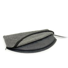 Deluxe Igloo Style Heated Pad Cover (Color: Gray, Size: Small)