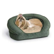 Deluxe Ortho Bolster Sleeper Pet Bed (Color: Eggplant, Size: Large)