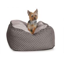 Deluxe Cuddle Cube Pet Bed (Color: Black, Size: Medium)