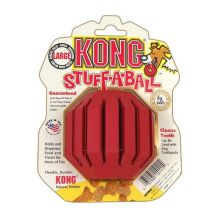 Stuff-A-Ball Dog Toy (Color: Red, Size: Large)