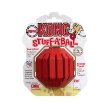 Stuff-A-Ball Dog Toy (Color: Red, Size: Medium)