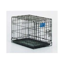 Life Stages Single Door Dog Crate (Color: Black, Size: 22" x 13" x 16")