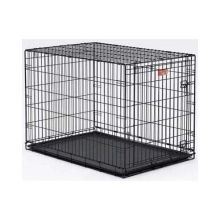 Life Stages Single Door Dog Crate (Color: Black, Size: 42" x 28" x 31")