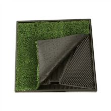 Pet Loo Plush Replacement Grass (Color: Green, Size: 17" x 24")