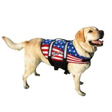 Nylon Dog Life Jacket (Color: Flag, Size: Small)