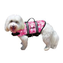 Nylon Dog Life Jacket (Color: Pink Bubbles, Size: Extra Small)