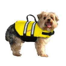 Nylon Dog Life Jacket (Color: Yellow, Size: Extra Small)