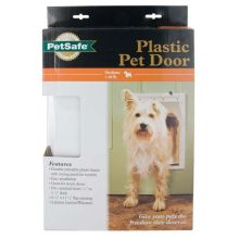 Plastic Pet Door Premium (Color: White, Size: Medium)