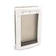 Plastic Pet Door Premium (Color: White, Size: Extra Large)