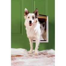 Extreme Weather Pet Door (Color: White, Size: Medium)