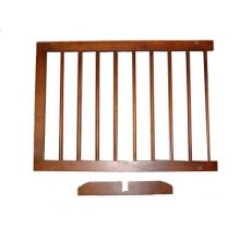 Extension For Step Over Free Standing Gate (Color: Walnut, Size: 22" x 20")