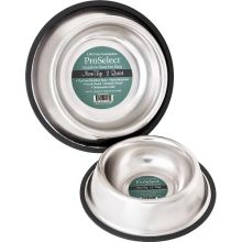 No-Tip Non-Skid Stainless Steel Bowl 16 oz (Color: , Size: 5" x 5" x 2")